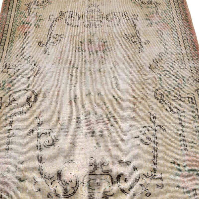 El Dokuma Vintage Halı - 114 cm x 205 cm - K0068921