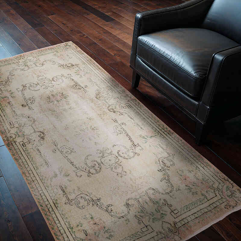 El Dokuma Vintage Halı - 114 cm x 205 cm - K0068921