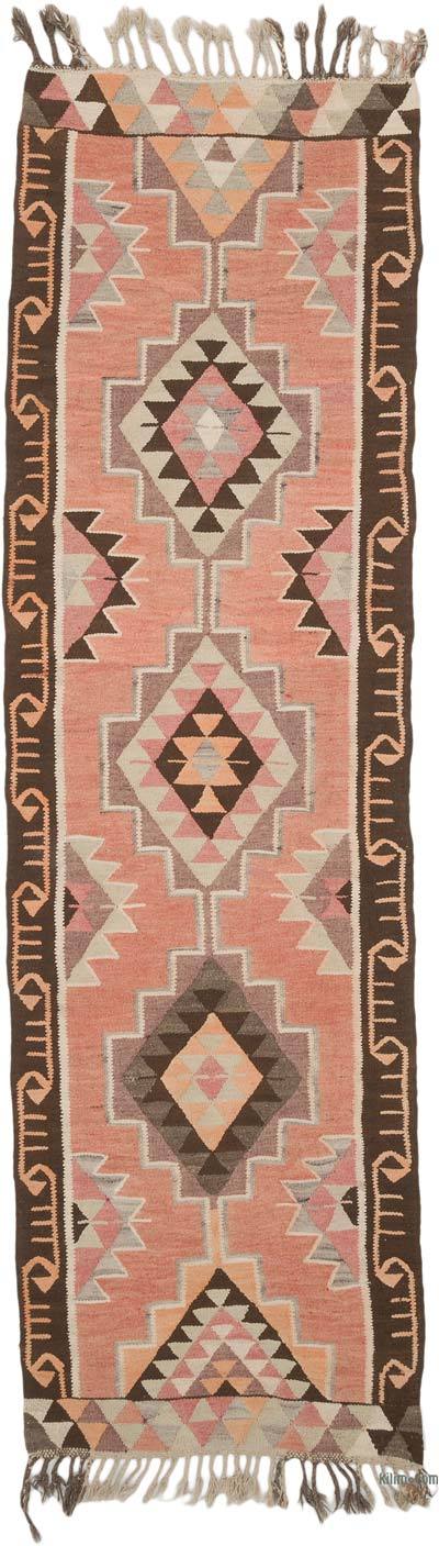 Vintage Tribal Kilim Runner - 3' 3" x 11' 3" (39" x 135")