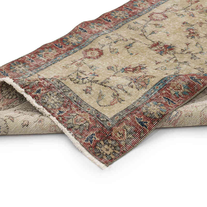 Alfombra Vintage Turca Anudada a Mano - 109 cm x 196 cm - K0068927