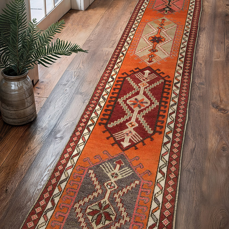 Vintage Anadolu Yolluk - 94 cm x 427 cm - K0068928
