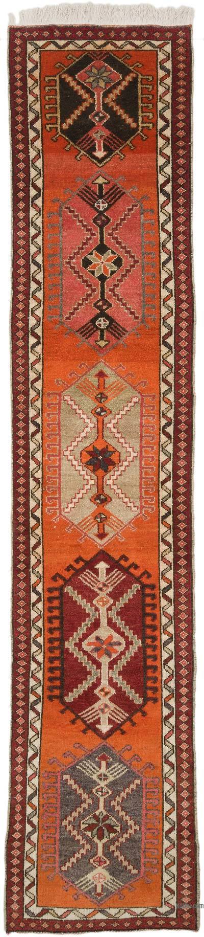Vintage Tribal Runner Rug - 3' 1" x 14'  (37" x 168")