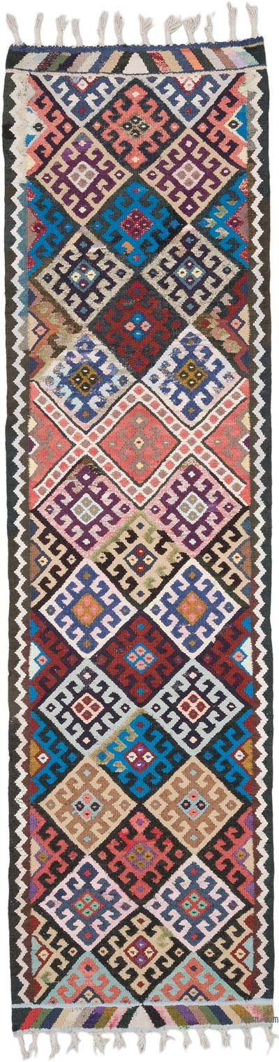 Vintage Anadolu Kilim Yolluk - 88 cm x 326 cm