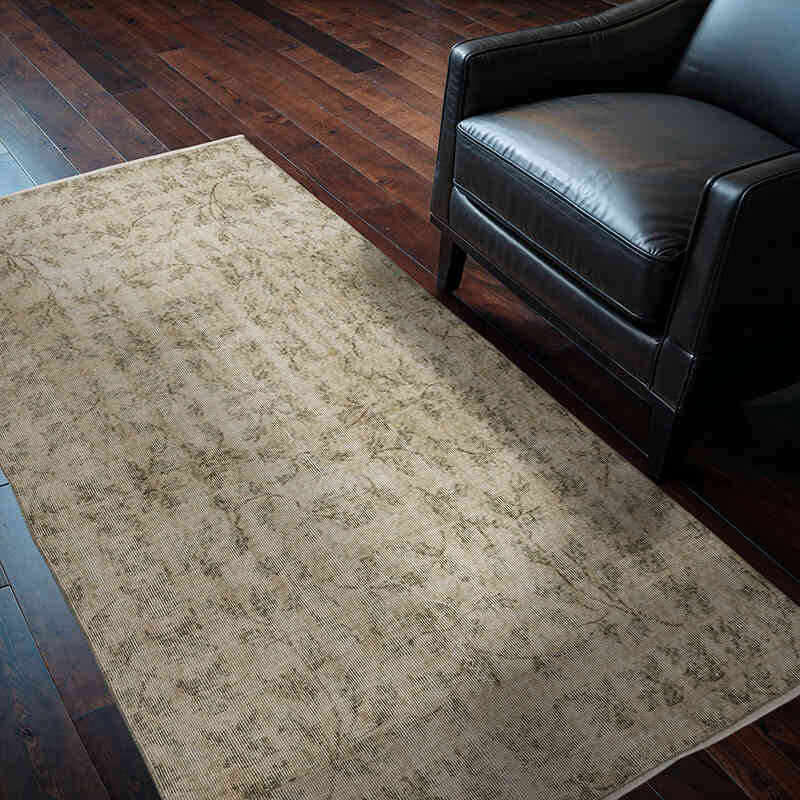 Vintage Turkish Hand-Knotted Rug - 3' 9" x 6' 5" (45" x 77") - K0068939