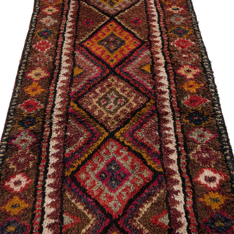 Vintage Tribal Runner Rug - 2' 11" x 13' 10" (35" x 166") - K0068958