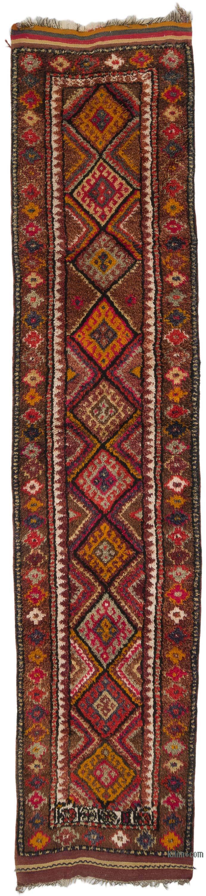 Vintage Tribal Runner Rug - 2' 11" x 13' 10" (35" x 166") - K0068958