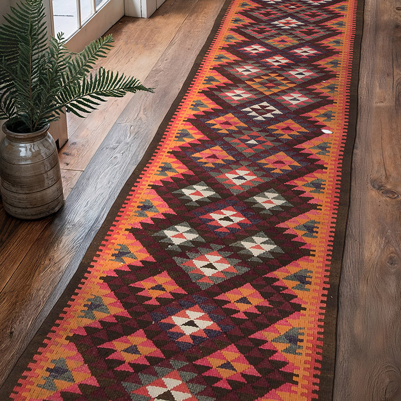 Vintage Anadolu Kilim Yolluk - 86 cm x 307 cm - K0068962