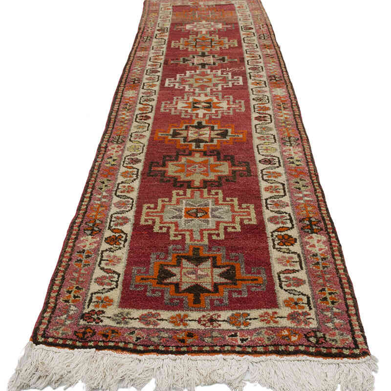 Vintage Tribal Runner Rug - 2' 9" x 10' 7" (33" x 127") - K0068963