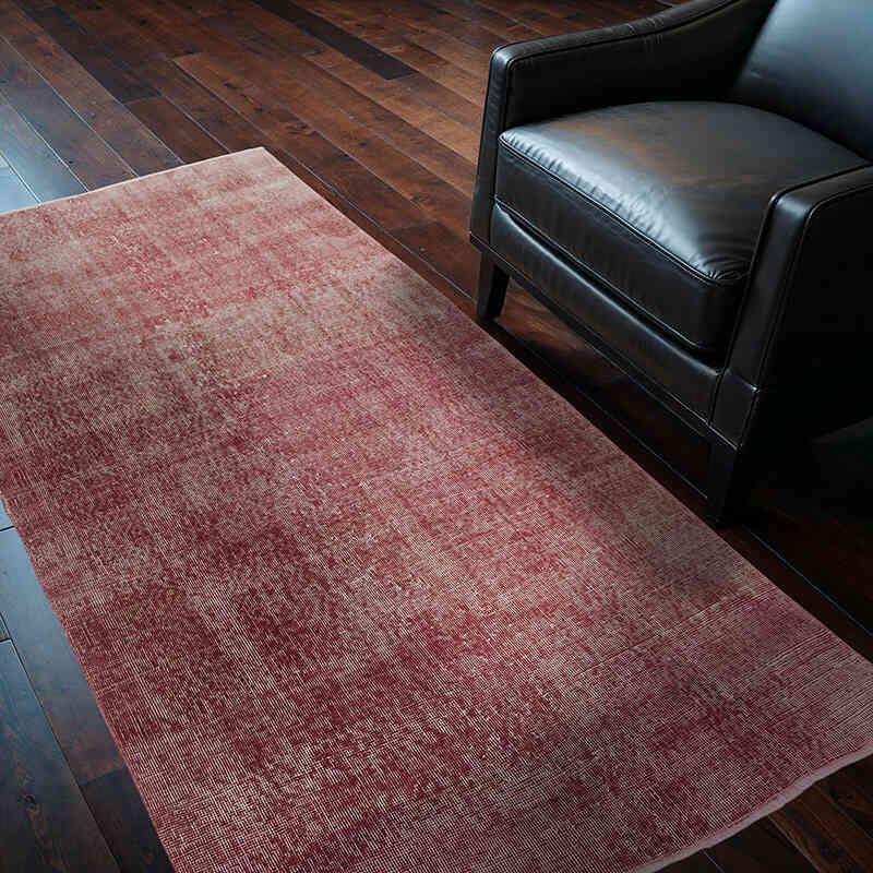 Over-dyed Vintage Hand-Knotted Turkish Rug - 3' 9" x 6' 6" (45" x 78") - K0068974