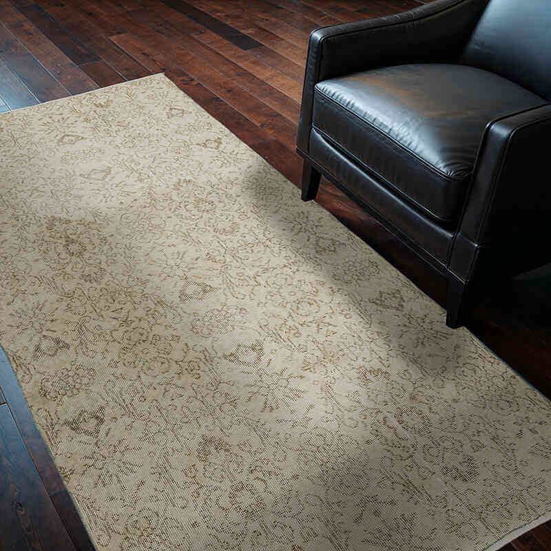 Vintage Turkish Hand-Knotted Rug - 3' 9" x 6' 9" (45" x 81") - K0068976