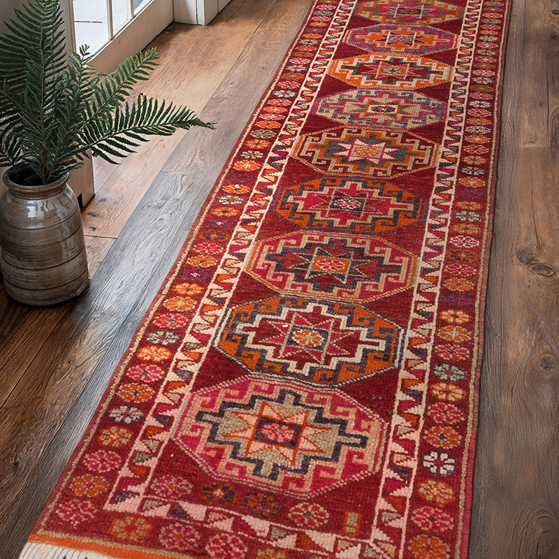 Vintage Anadolu Yolluk - 90 cm x 338 cm - K0068981