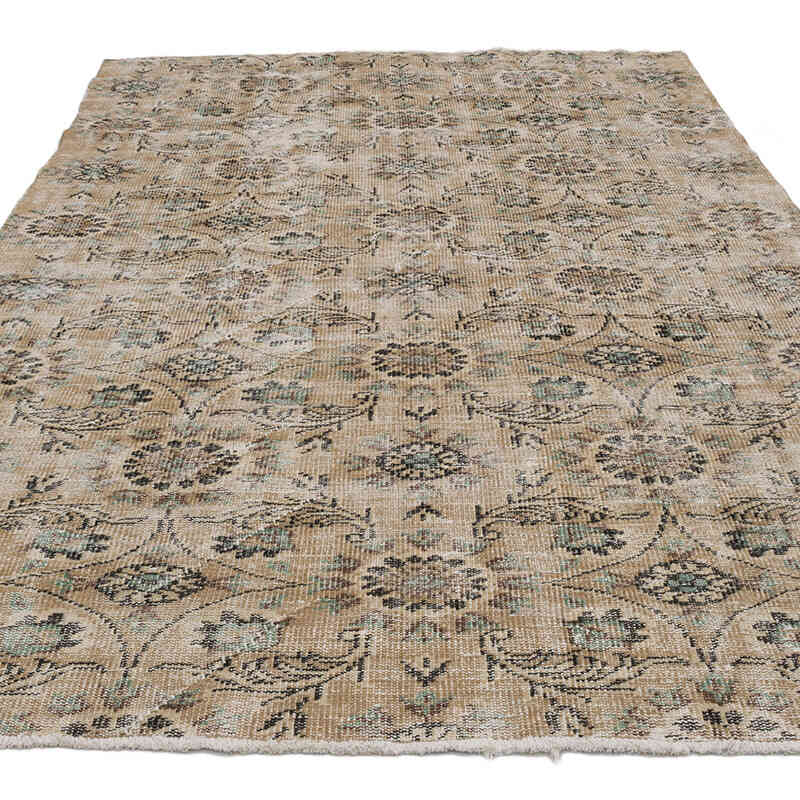 Alfombra Vintage Turca Anudada a Mano - 170 cm x 252 cm - K0068982