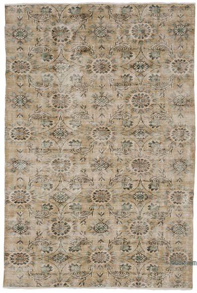 Vintage Turkish Hand-Knotted Rug - 5' 7" x 8' 3" (67" x 99")