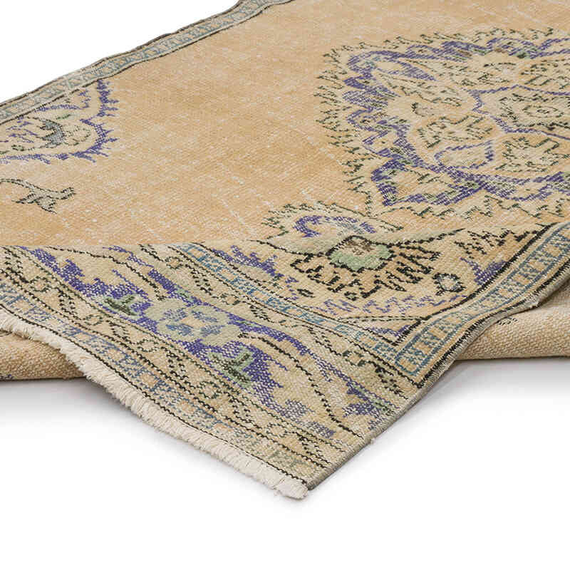Vintage Turkish Hand-Knotted Rug - 5'  x 9' 8" (60" x 116") - K0068989