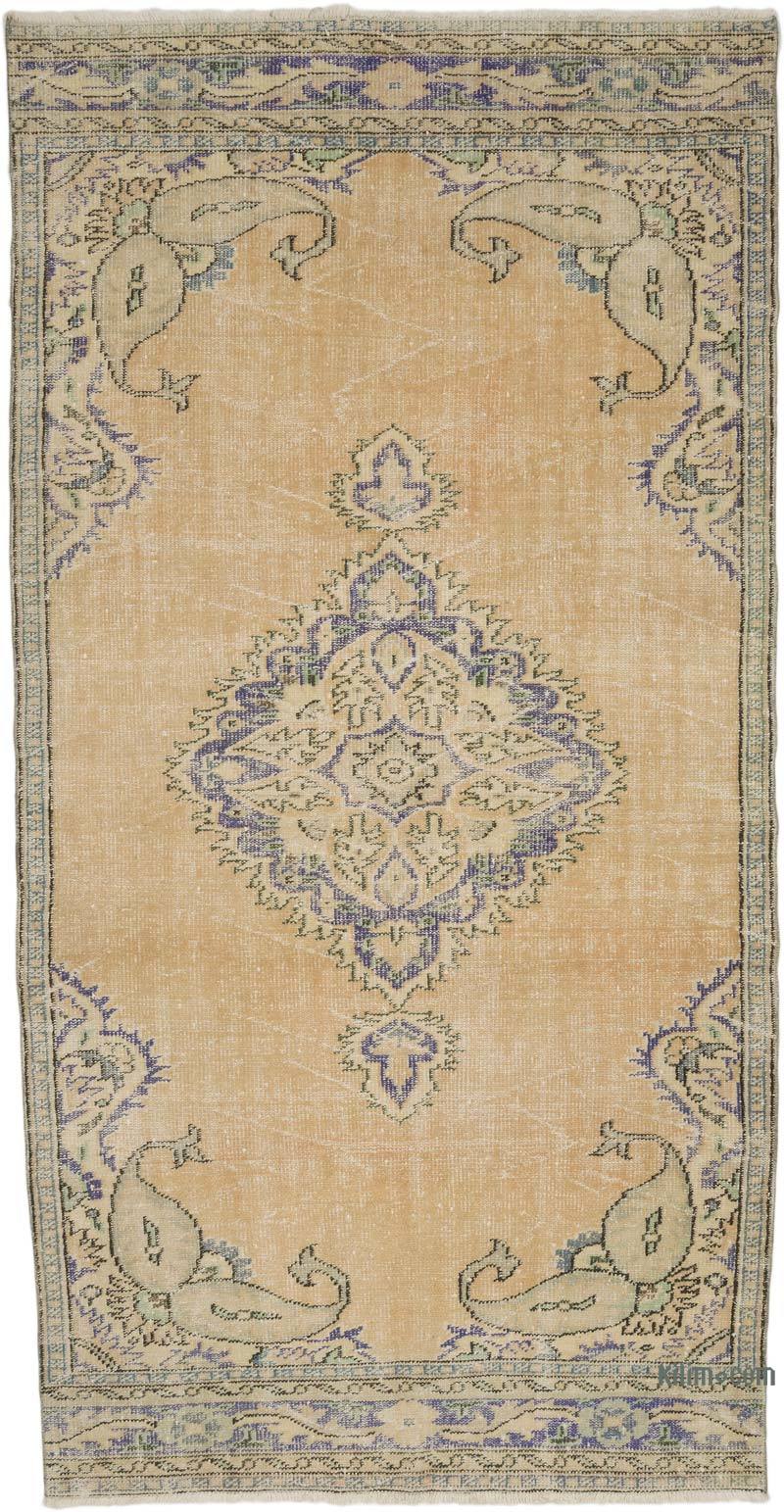Vintage Turkish Hand-Knotted Rug - 5'  x 9' 8" (60" x 116") - K0068989