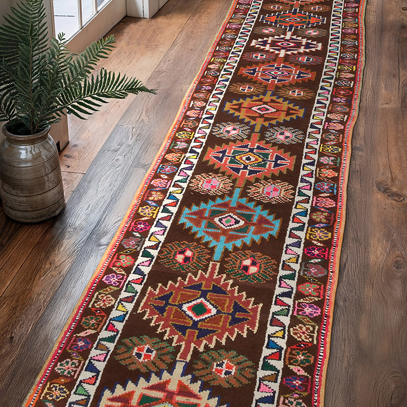 Alfombra Vintage de pasillo - 85 cm x 367 cm - K0068990
