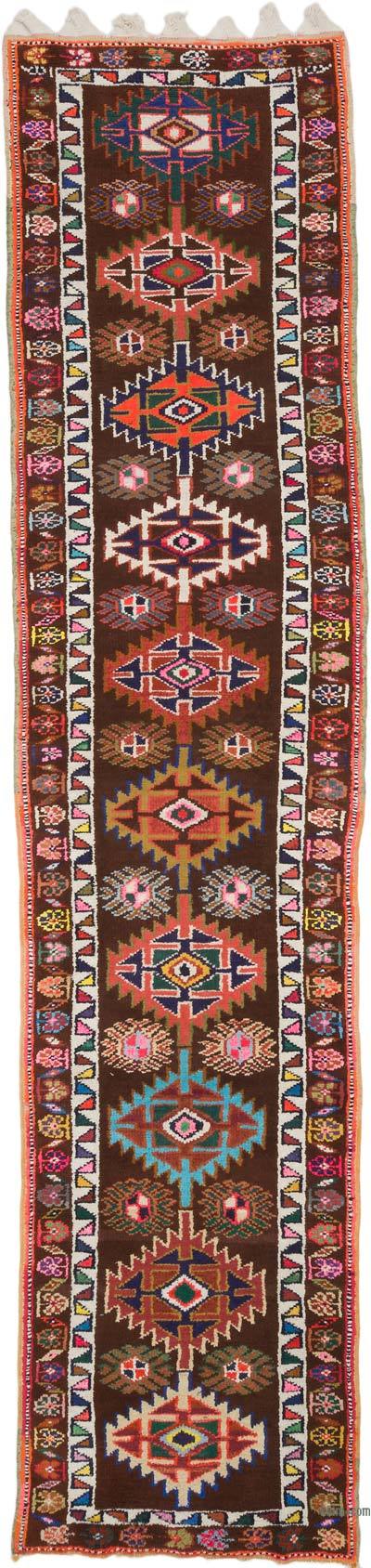 Vintage Tribal Runner Rug - 2' 9" x 12'  (33" x 144")