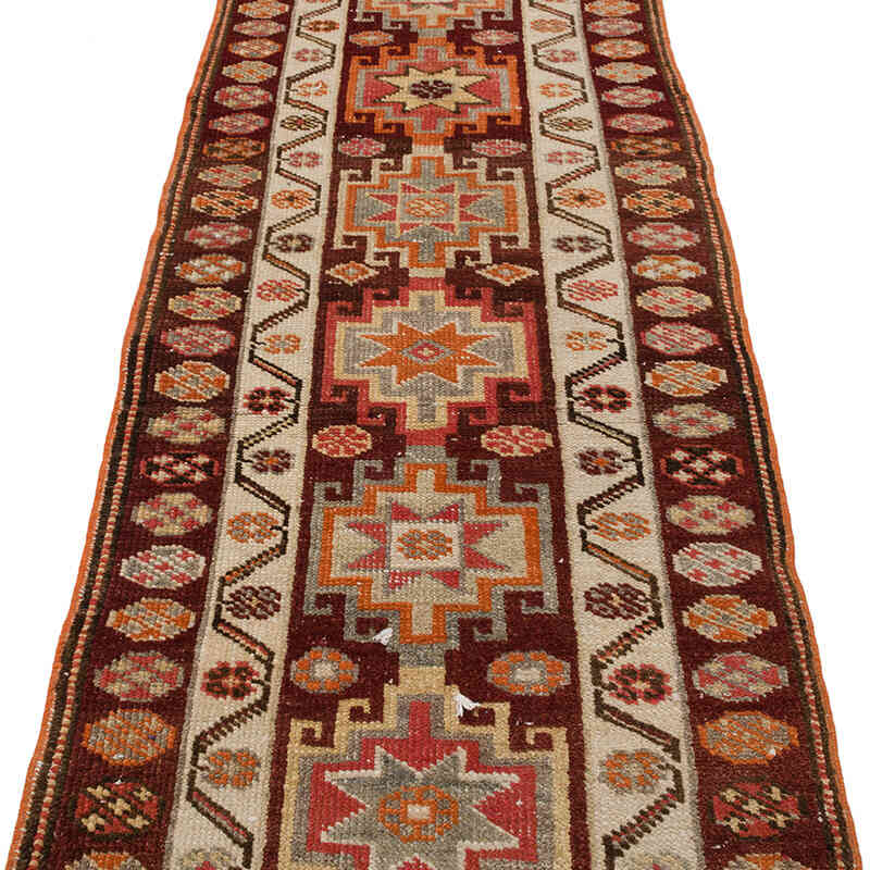 Vintage Tribal Runner Rug - 2' 9" x 13' 4" (33" x 160") - K0068993