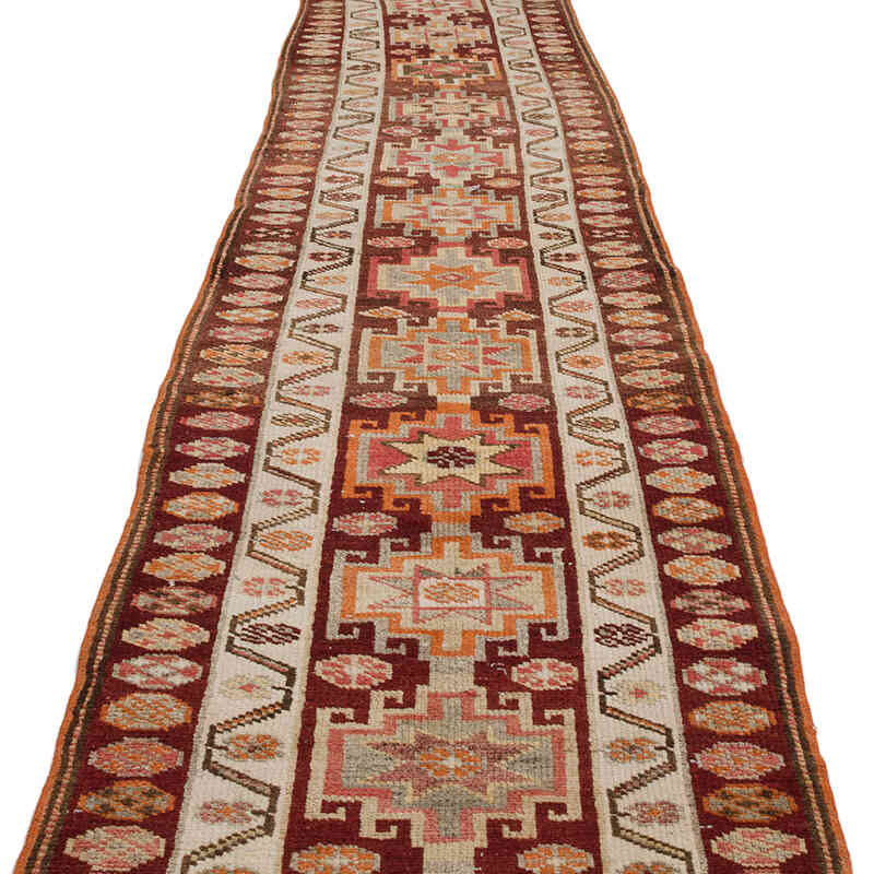 Vintage Tribal Runner Rug - 2' 9" x 13' 4" (33" x 160") - K0068993