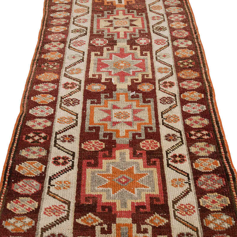 Vintage Tribal Runner Rug - 2' 9" x 13' 4" (33" x 160") - K0068993
