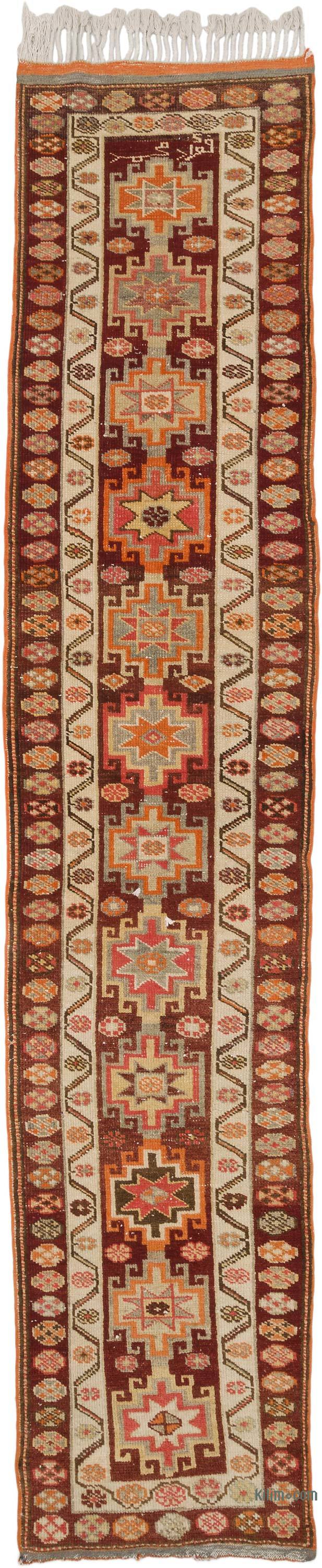 Vintage Tribal Runner Rug - 2' 9" x 13' 4" (33" x 160") - K0068993