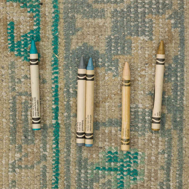 Alfombra Vintage Turca Anudada a Mano - 212 cm x 286 cm - K0068994