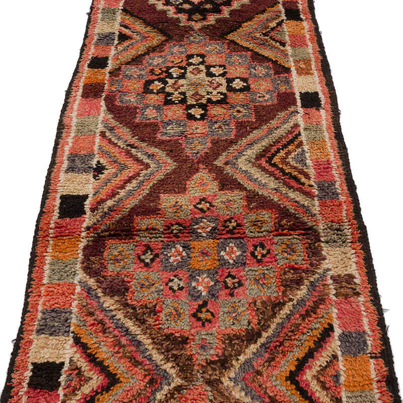 Vintage Tribal Runner Rug - 2' 8" x 11' 7" (32" x 139") - K0069001