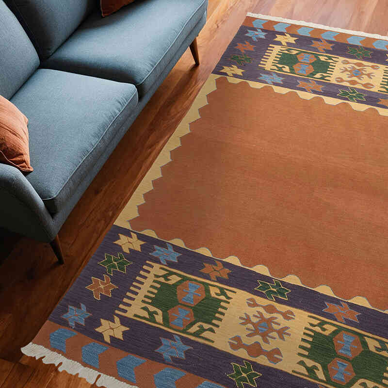 Nueva Alfombra Turca Kilim - 183 cm x 253 cm - K0069019
