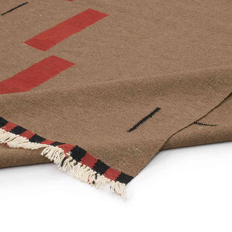 New Handwoven Turkish Kilim Rug - 6' 2" x 9' 3" (74" x 111") - K0069020