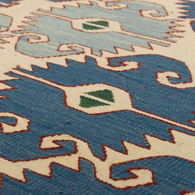 New Handwoven Turkish Kilim Rug - 11' 1" x 13' 10" (133" x 166") - K0069023