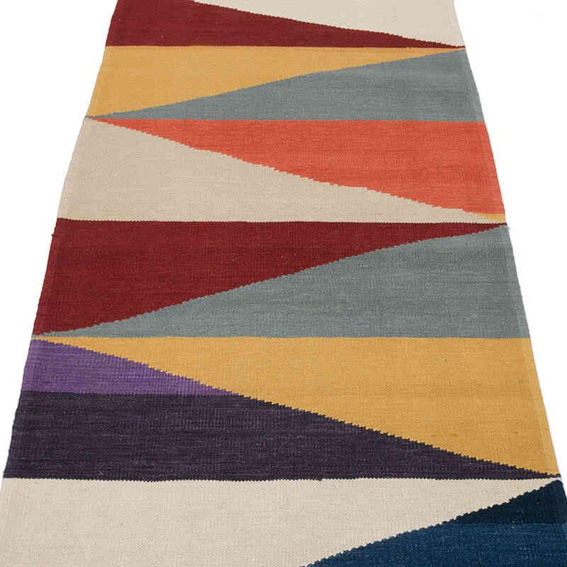 Yeni Kök Boya El Dokuma Yolluk Kilim - 84 cm x 380 cm - K0069026