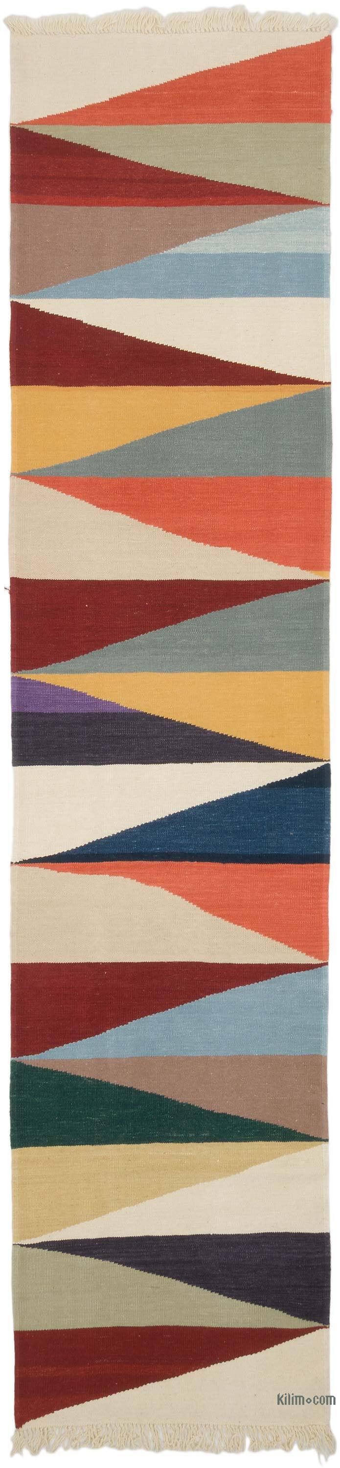Yeni Kök Boya El Dokuma Yolluk Kilim - 84 cm x 380 cm - K0069026