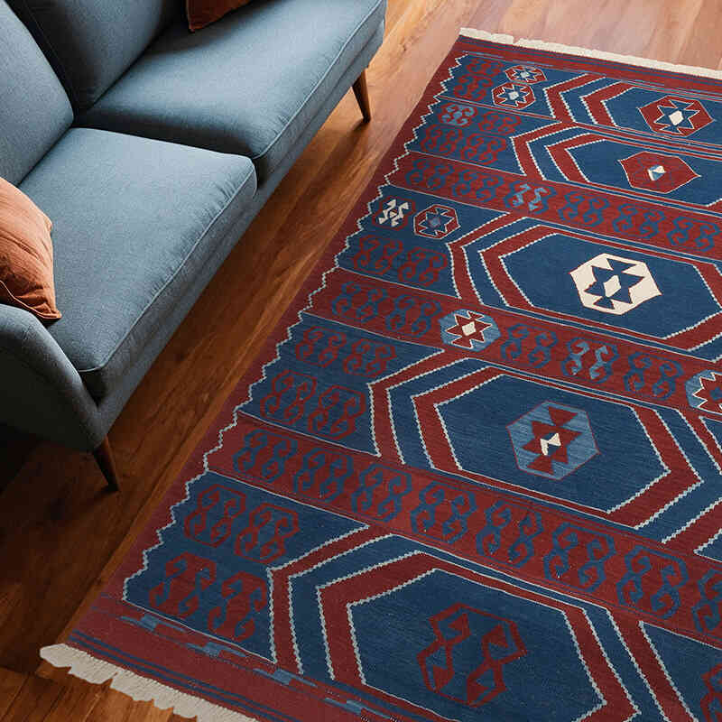 Nueva Alfombra Turca Kilim - 184 cm x 260 cm - K0069029