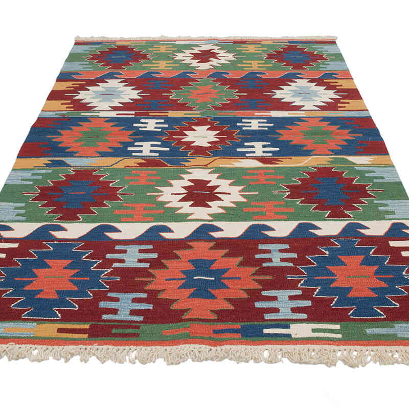 Nueva Alfombra Turca Kilim - 124 cm x 178 cm - K0069030