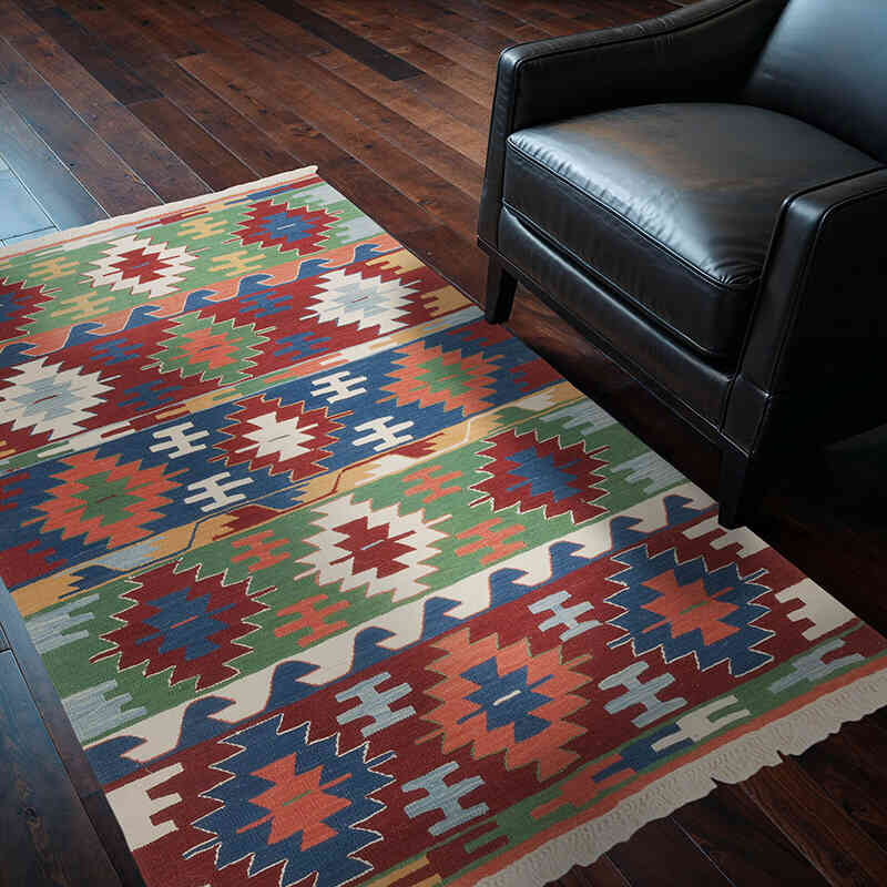 Nueva Alfombra Turca Kilim - 124 cm x 178 cm - K0069030