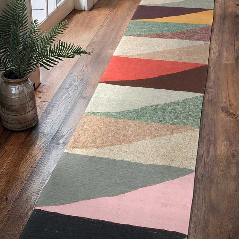 Corredor Nueva Alfombra Turca Kilim - 92 cm x 413 cm - K0069033