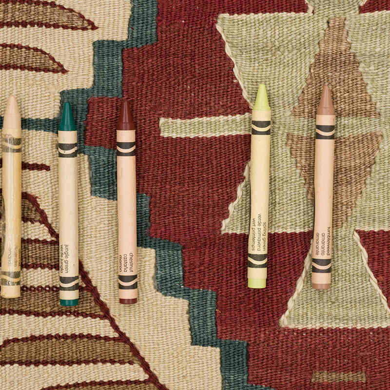 New Handwoven Turkish Kilim Rug - 3' 3" x 6'  (39" x 72") - K0069040