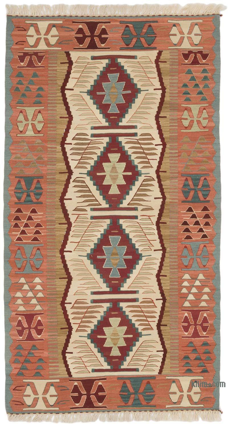 New Handwoven Turkish Kilim Rug - 3' 3" x 6'  (39" x 72") - K0069040