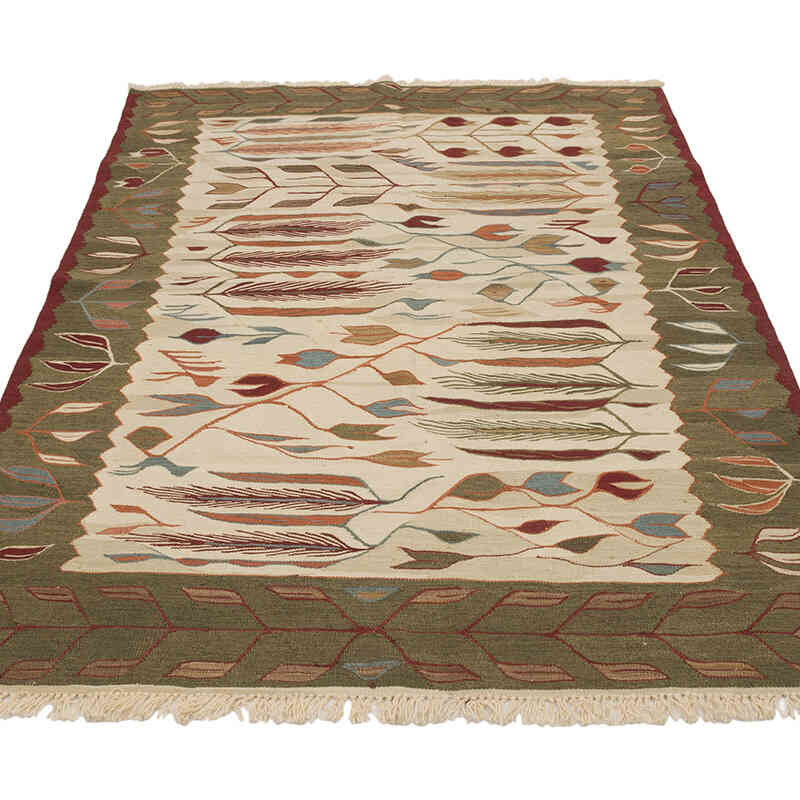 New Handwoven Turkish Kilim Rug - 4'  x 5' 8" (48" x 68") - K0069041