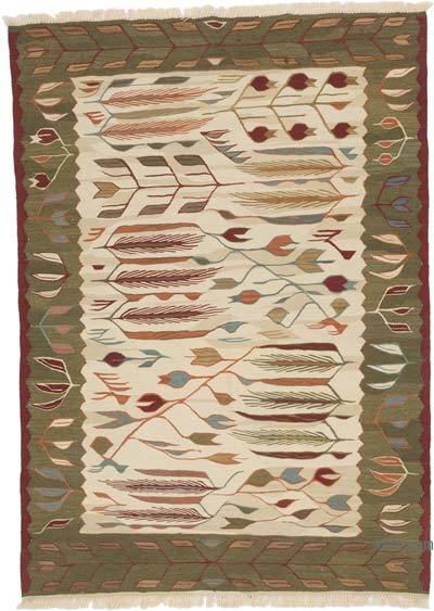Yeni Kök Boya El Dokuma Kilim - 123 cm x 172 cm