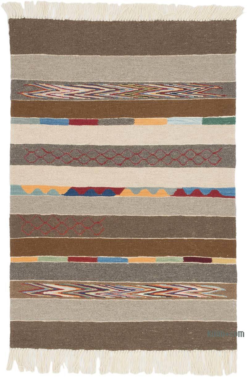 Yeni Kök Boya El Dokuma Kilim - 88 cm x 130 cm - K0069044