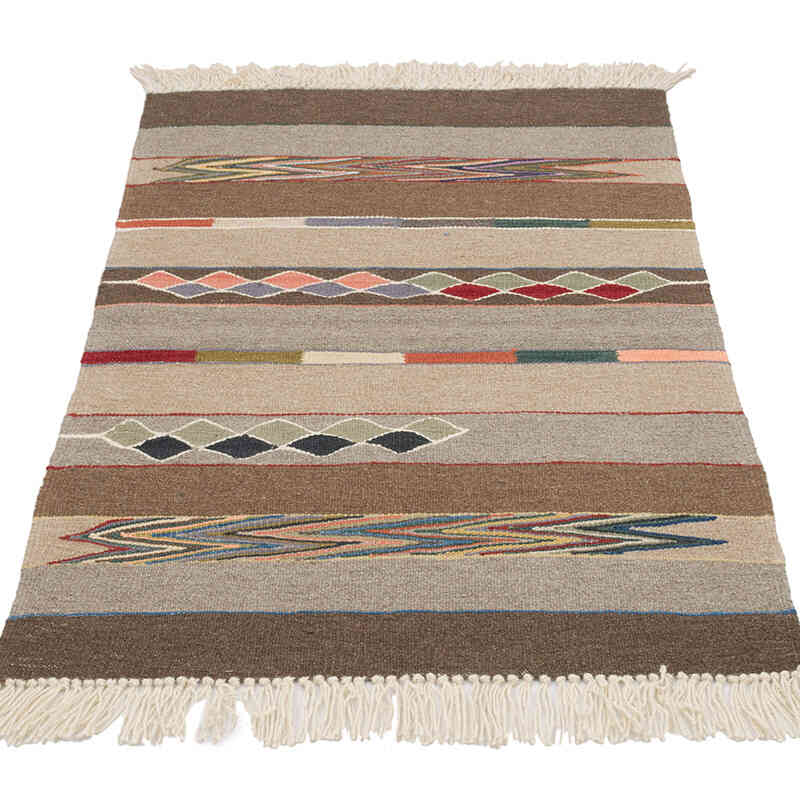 New Handwoven Turkish Kilim Rug - 2' 4" x 3' 7" (28" x 43") - K0069045