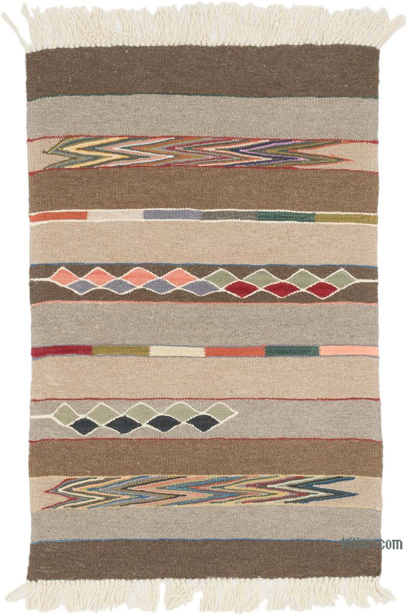 New Handwoven Turkish Kilim Rug - 2' 4" x 3' 7" (28" x 43") - K0069045