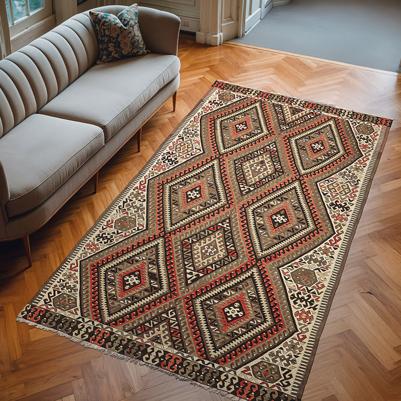 Alfombra Vintage Fethiye Kilim - 163 cm x 275 cm - K0069052