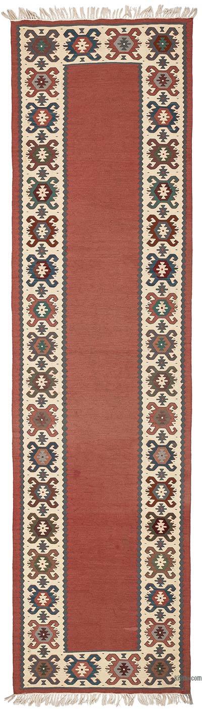 Vintage Sharkoy Kilim Runner - 2' 8" x 10'  (32" x 120")