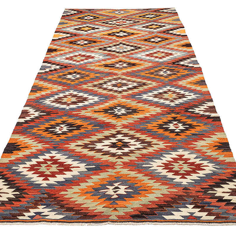 Alfombra Vintage Afyon Kilim - 147 cm x 318 cm - K0069061