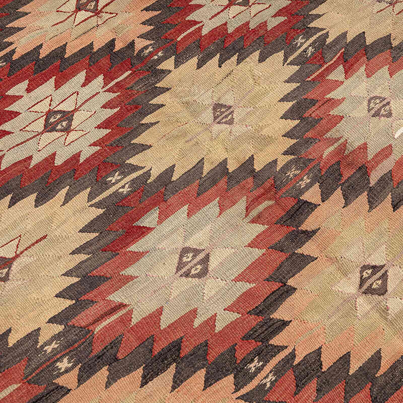Vintage Afyon Kilim Rug - 4' 9" x 10' 4" (57" x 124") - K0069063