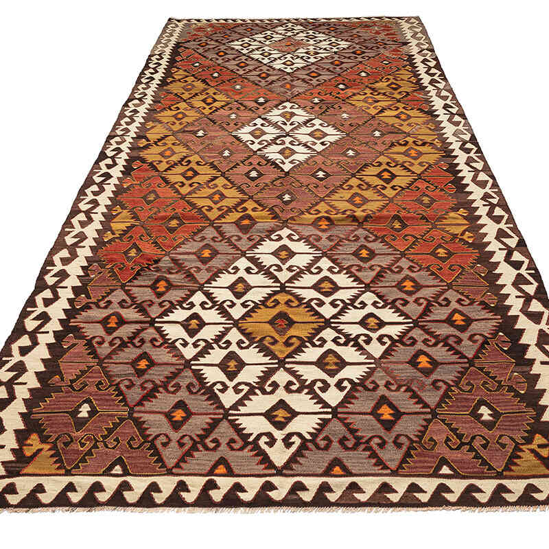 Alfombra Vintage Sivrihisar Kilim - 158 cm x 355 cm - K0069065