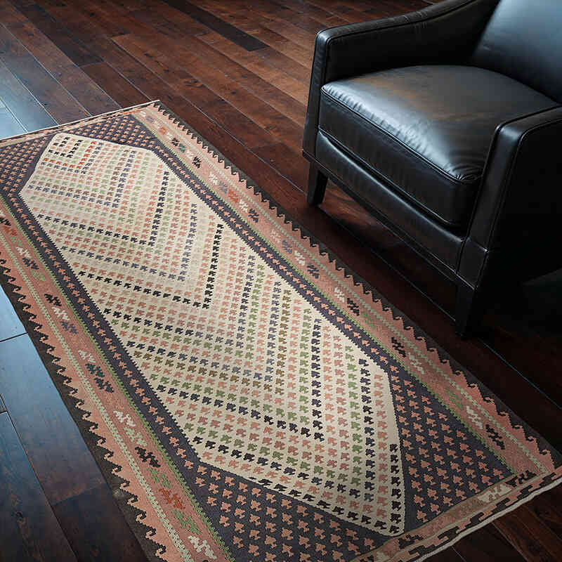 Vintage Senna Kilim Rug - 3' 4" x 6' 7" (40" x 79") - K0069069