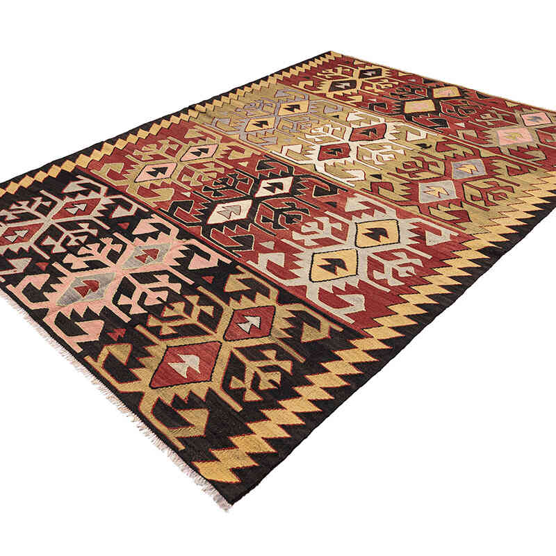 Vintage Konya Kilim Rug - 5' 9" x 8' 2" (69" x 98") - K0069072
